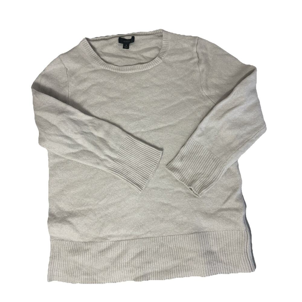 J Crew Womens Quiet Luxury Wool Cashmere Blend Crew neck Sweater Size S